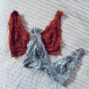 Two urban outfitters bralettes